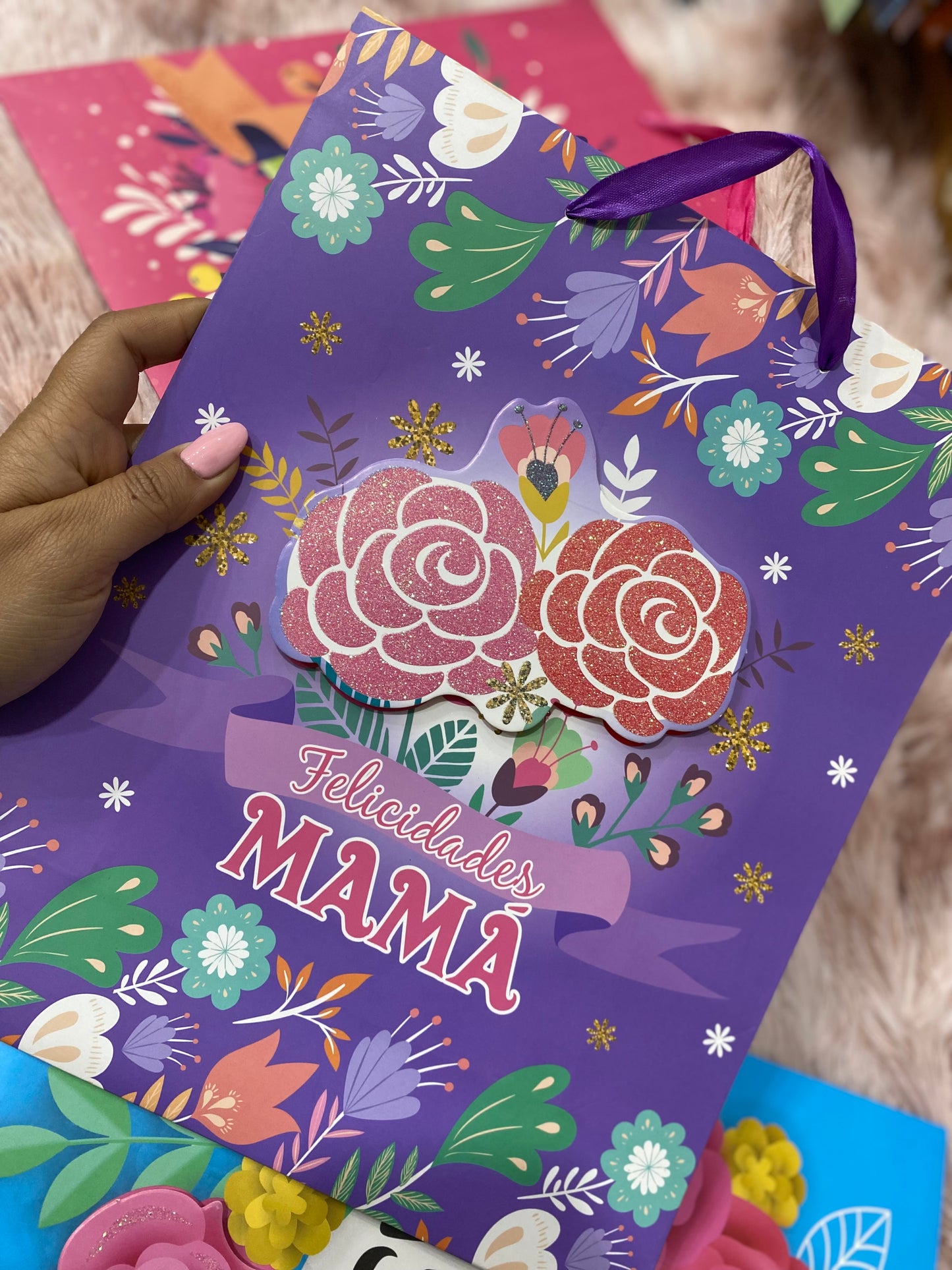 Bolsita de regalo tamaño mediana motivo día de las madres