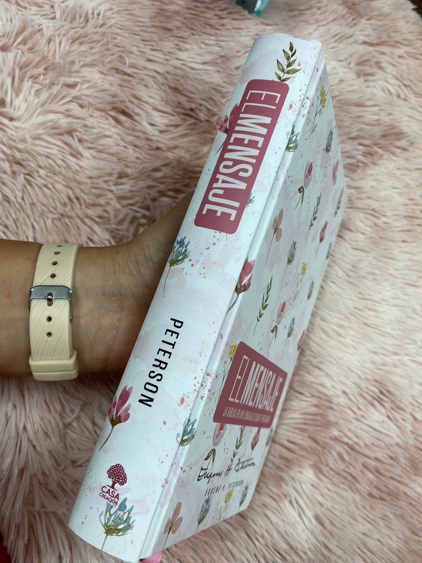 Biblia versión el mensaje de tapa dura y letra grande