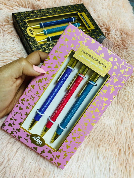 Pack de 3 bolígrafos