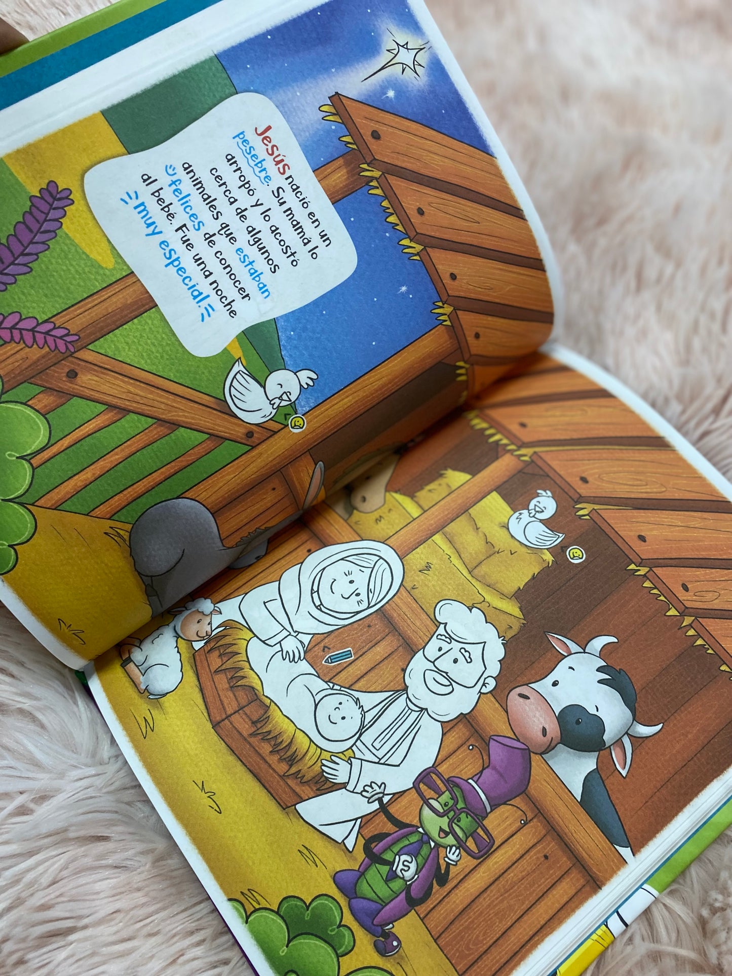 Historias de la súper biblia con stickers e ilustraciones para colorear la biblia