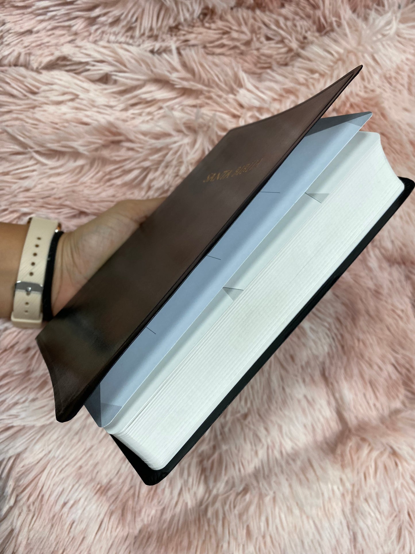 Biblia versión RV1960 tapa flexible letra mediana palabras de Jesús en rojo