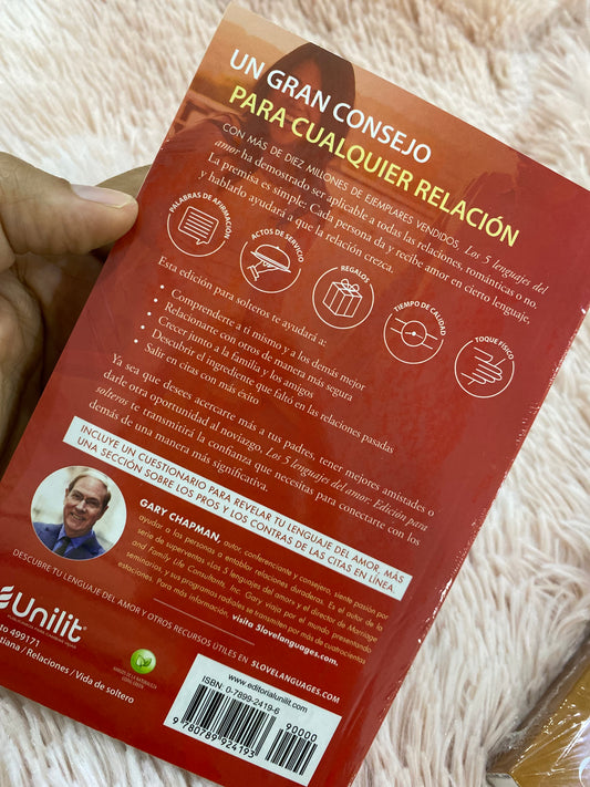 Libro 5 lenguajes del amor edición de solteros de Gary Chapman