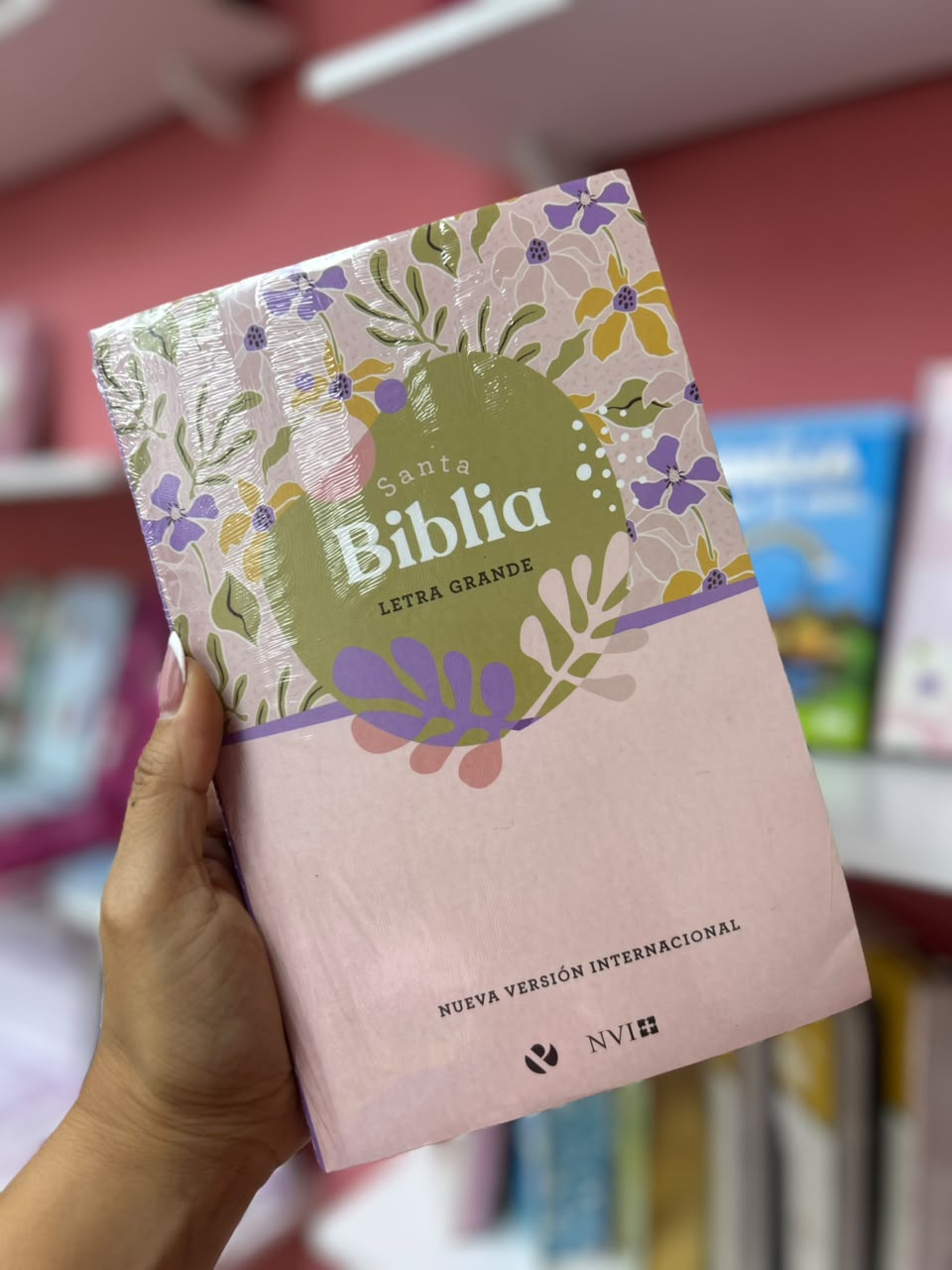 Biblia económica letra grande versión NVI tapa rústica con glosario