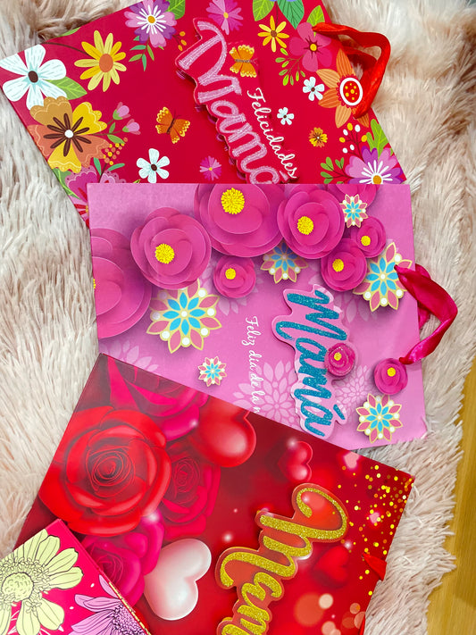 Bolsita de regalo tamaño pequeña motivo día de las madres