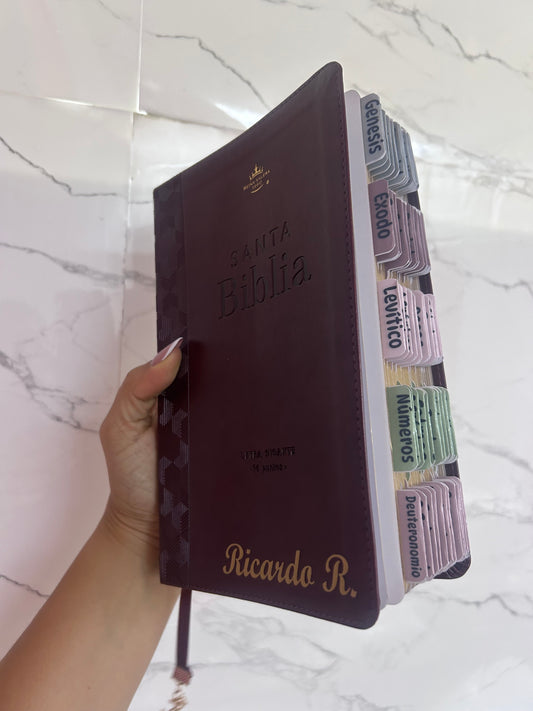 Biblia RV1960 letra gigante 14 puntos + personalizado