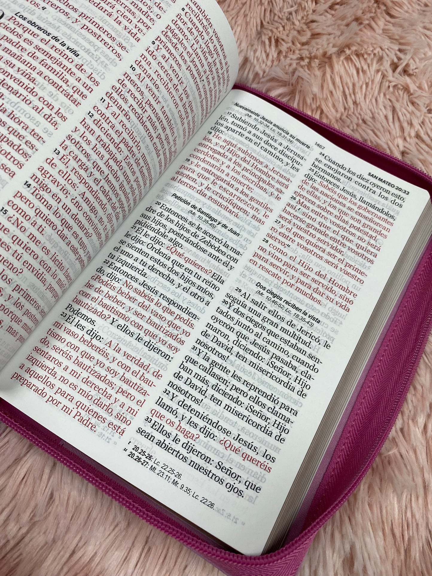 Biblia símil piel letra gigante 14 puntos con cierre y canto dorado versión RV1960 y concordancia