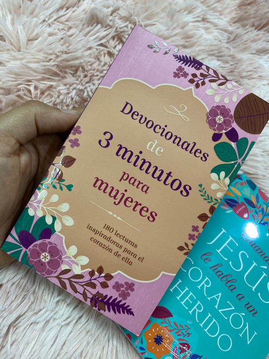 Libro devocional: 3 minutos para mujeres 180 lecturas para el corazón de la mujer