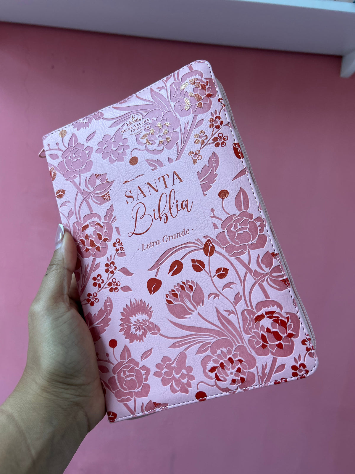Biblia RV1960 de letras grandes 11,5 puntos con cierre + personalizado