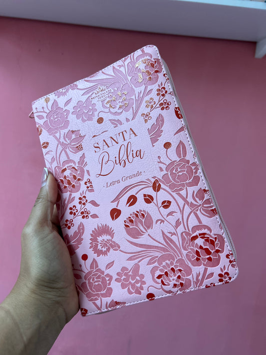 Biblia RV1960 de letras grandes 11,5 puntos con cierre + personalizado