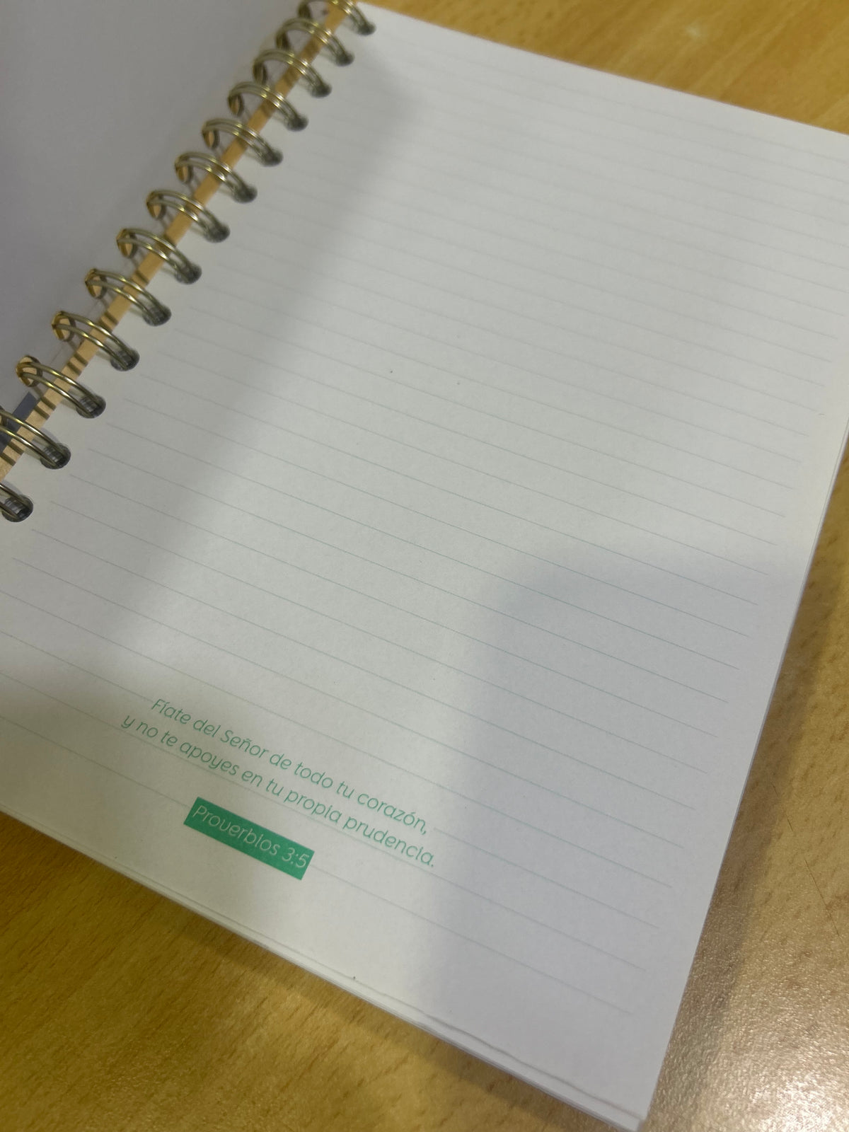 Libretas de línea con versículos