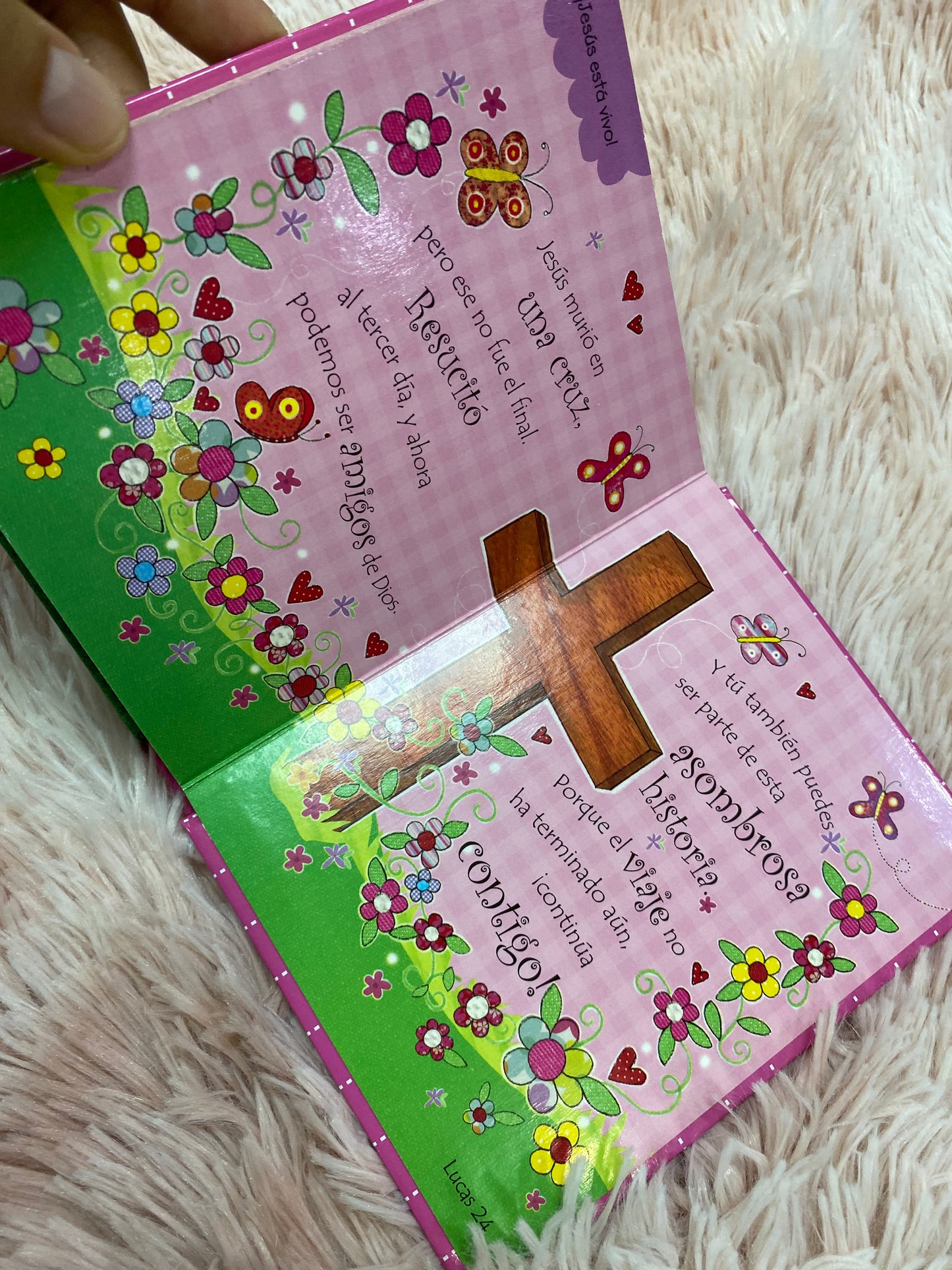 Biblia historias para niñas en material cartón duro