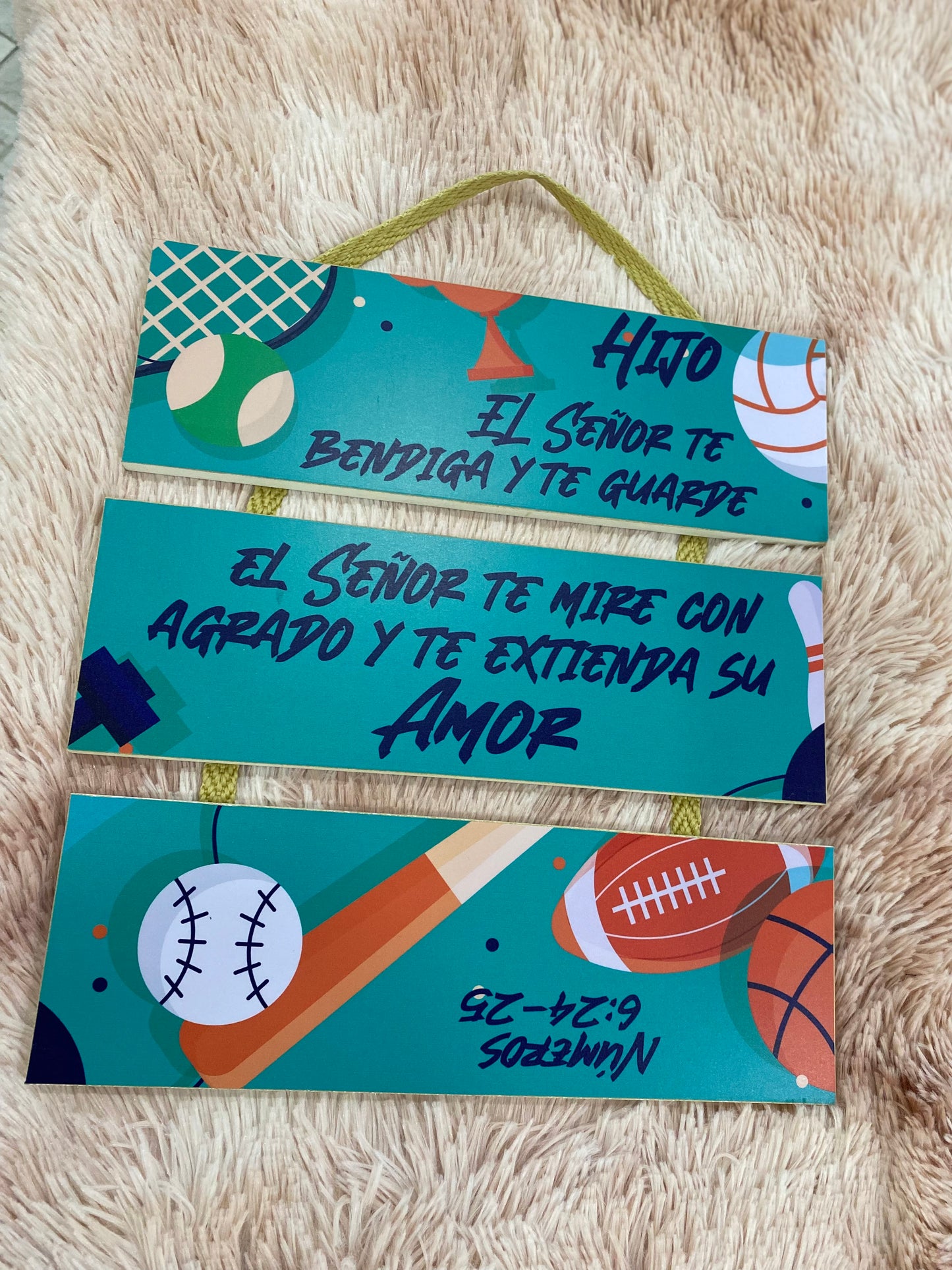 Cuadro con mensajes cristianos