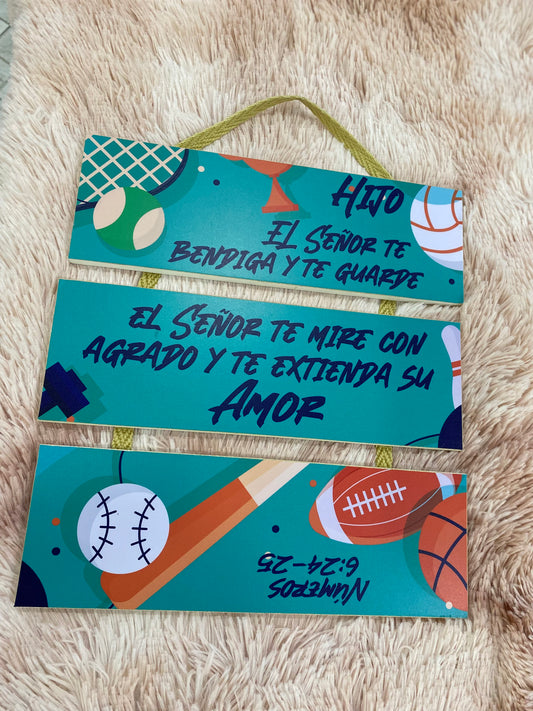 Cuadro con mensajes cristianos