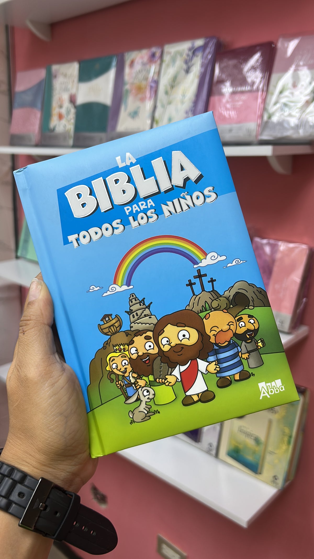 Biblia de niños ilustrada relatos bíblicos ilustrada azul
