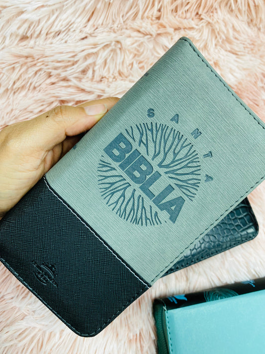 Biblia de bolsillo tipo monedero con cierre e índice letra mediana versión RV1960