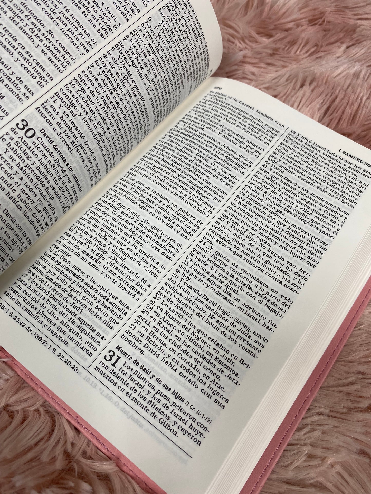 Biblia de regalos y premios en simil piel con palabras de Jesús en rojo y concordancia letra mediana versión RV1960