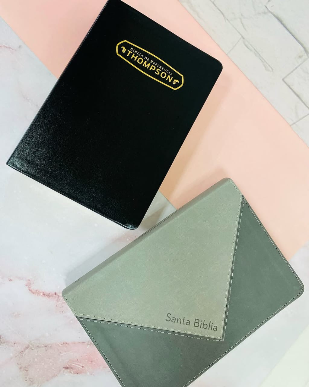 Biblia de estudio Thompson de referencias en símil piel letra grande