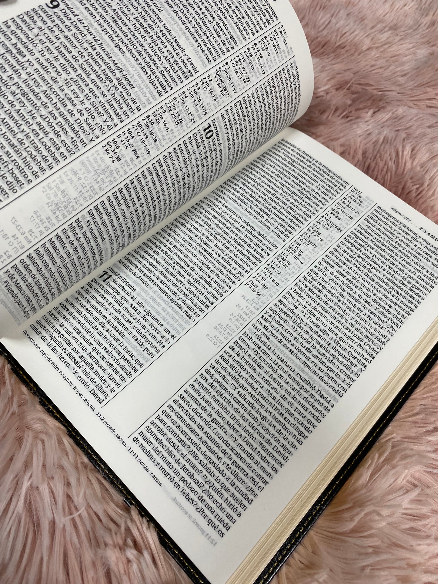 Biblia simil piel ultrafina versión RV1960 canto dorado letra grande palabras de Jesús en rojo