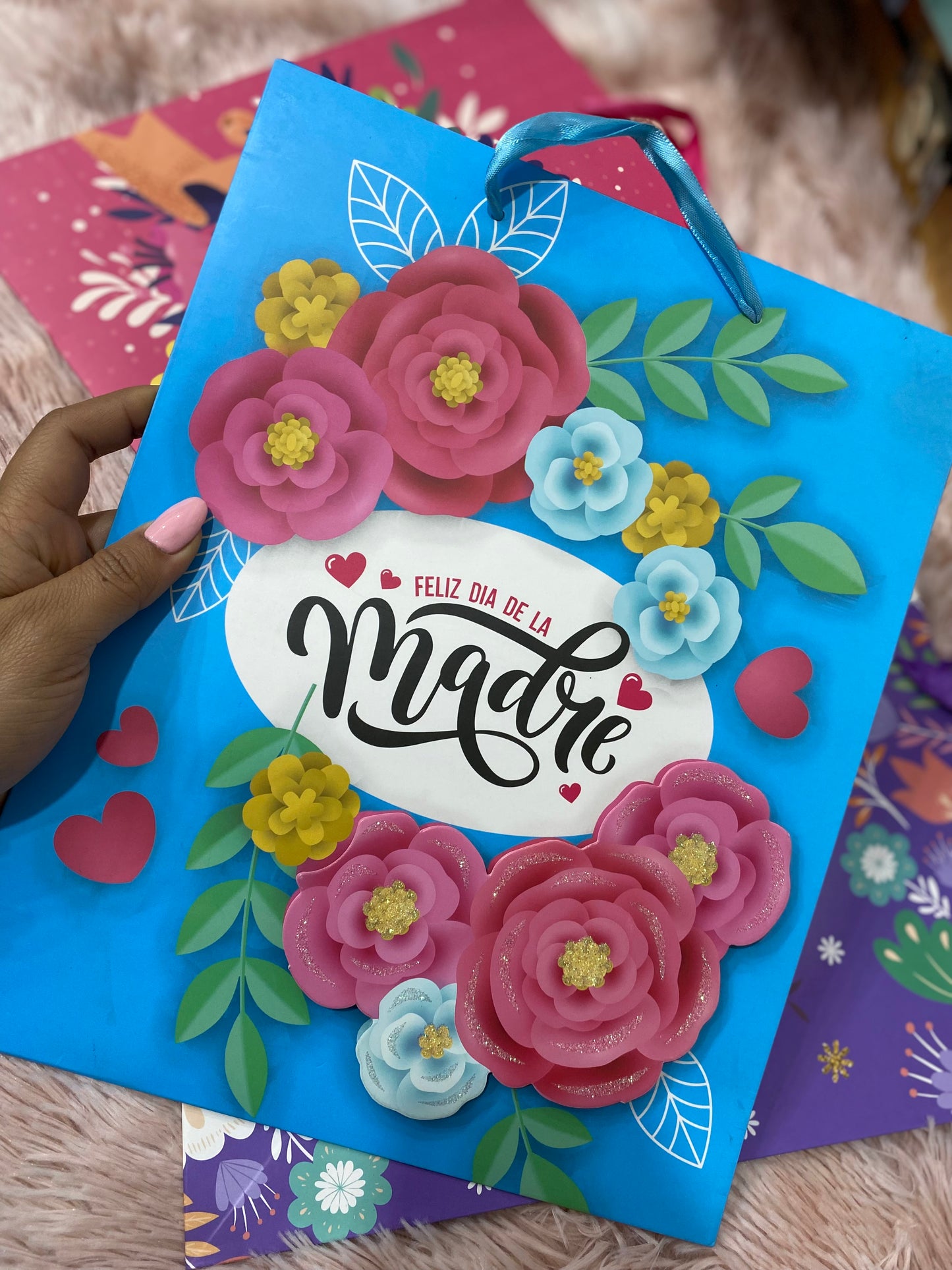 Bolsita de regalo tamaño mediana motivo día de las madres