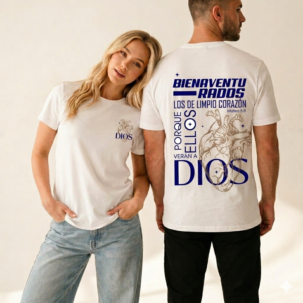Franela de algodón premium 20/1 colección cristiana unisex doble DTF