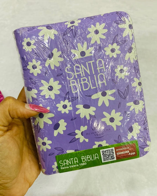 Biblia de bolsillo con cierre letra mediana versión RV60