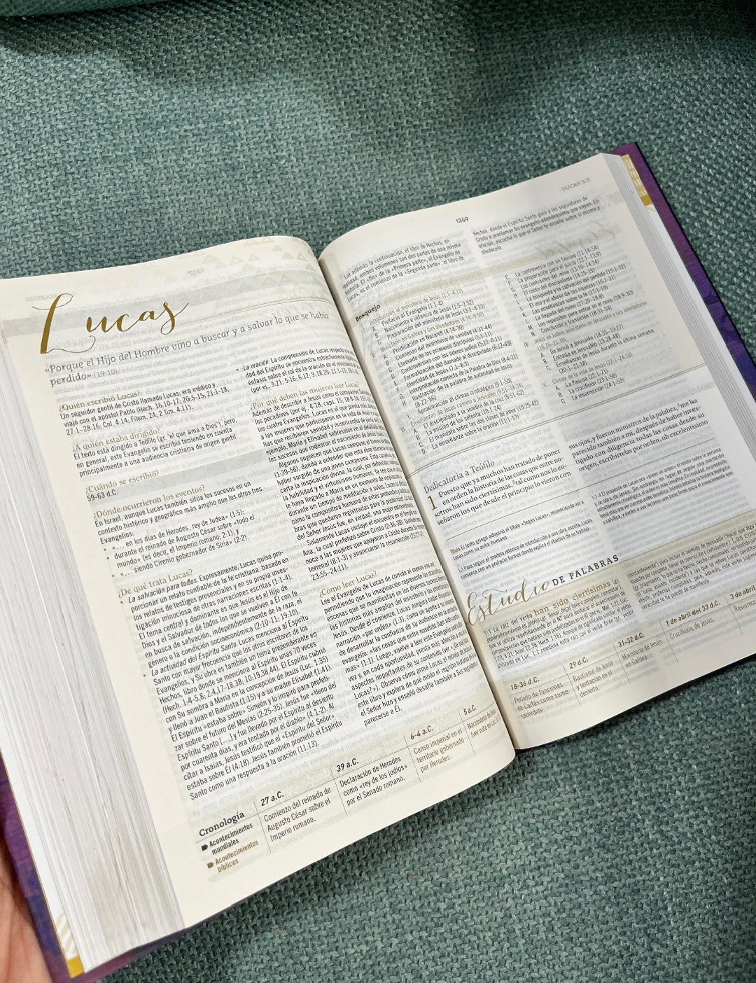 Biblia de estudio para mujeres en tapa dura versión RV1960 letra mediana
