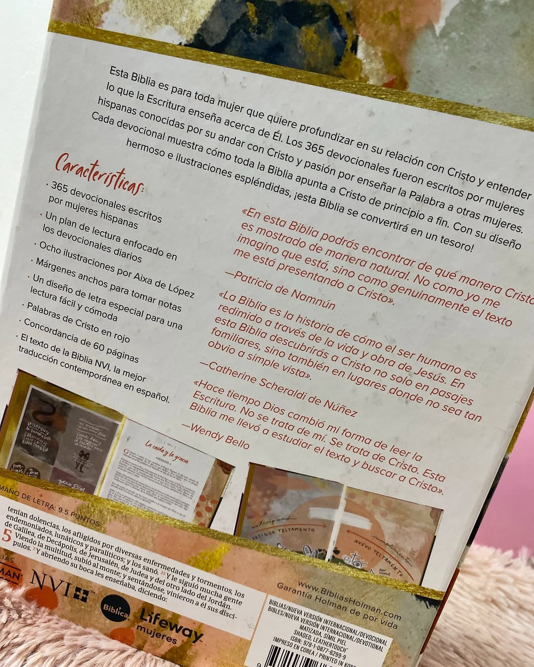 Biblia con devocional para mujeres centrada en cristo versión NVI