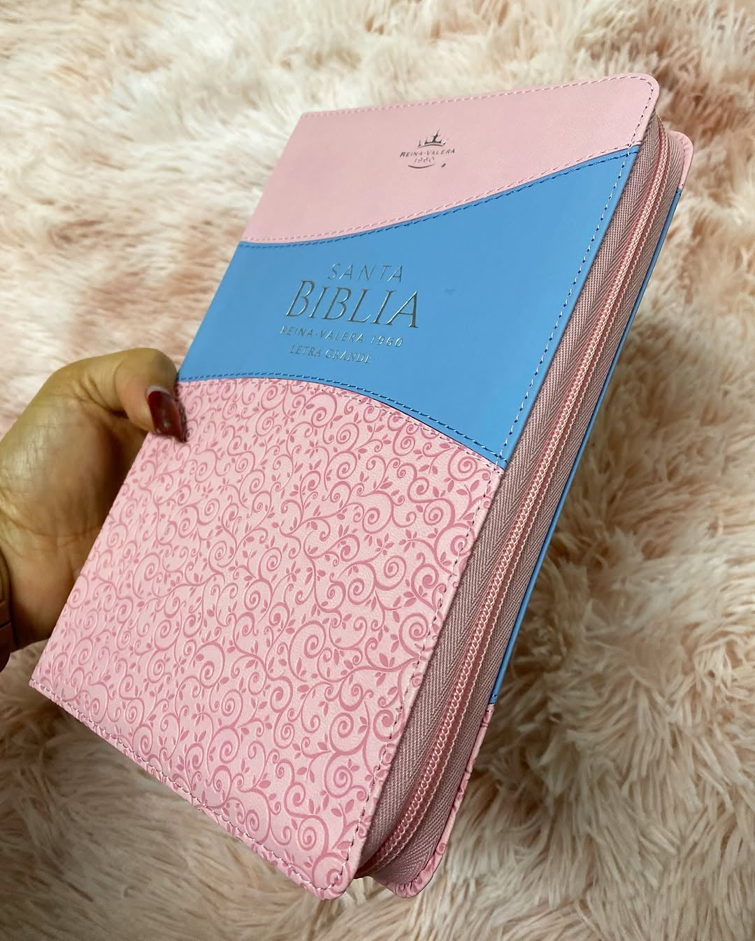 Biblia letra grande 12 puntos con cierre e índice versión RV60 con concordancia