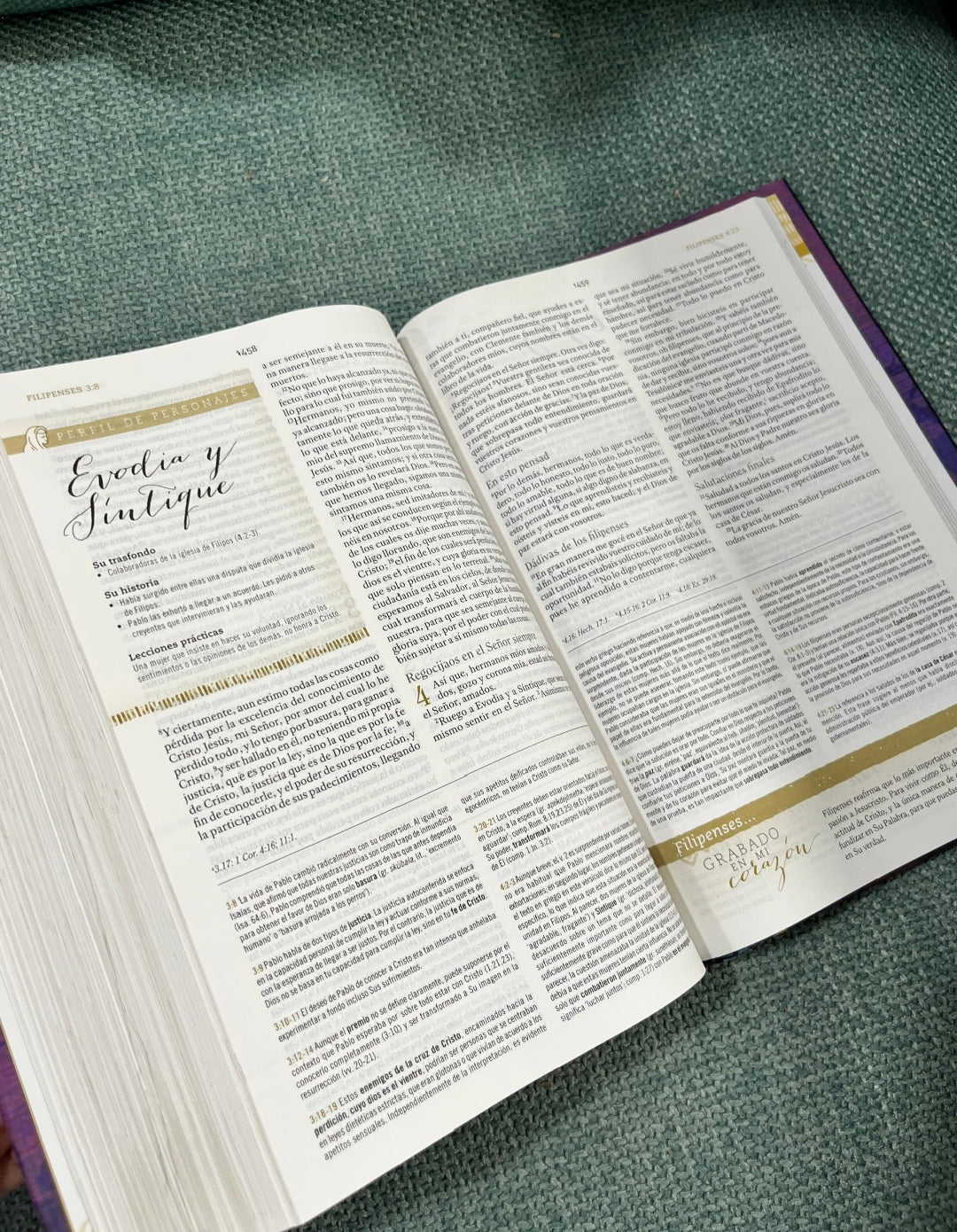 Biblia de estudio para mujeres en tapa dura versión RV1960 letra mediana