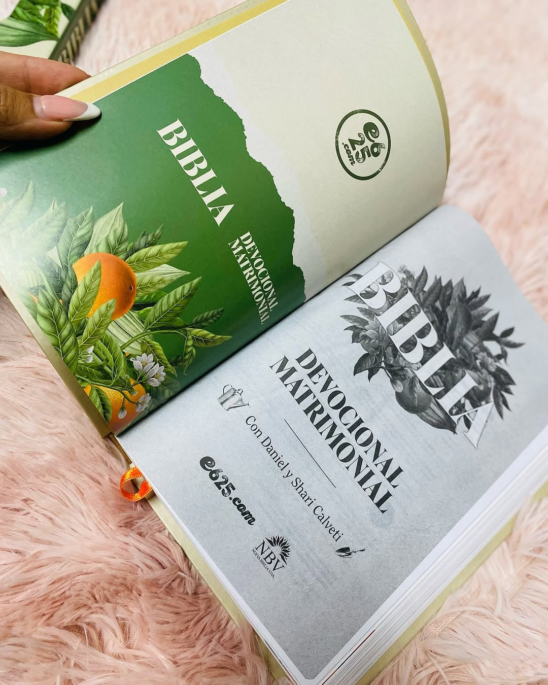 Biblia devocional matrimonial símil piel en letra mediana versión NBV