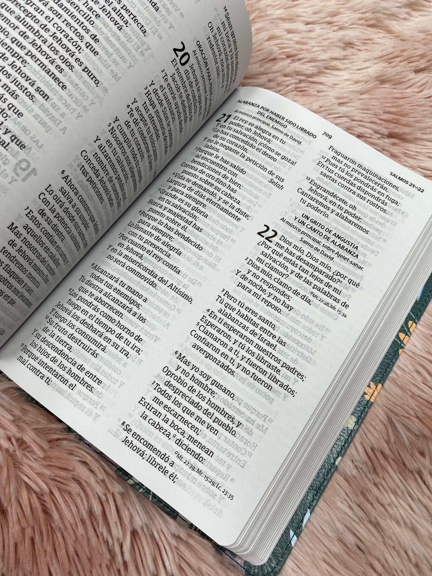 Biblia letra grande símil piel versión RV1960 con concordancia
