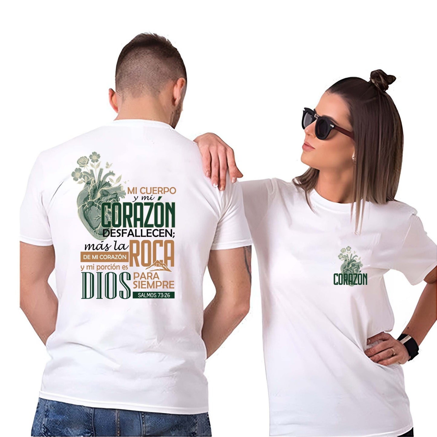 Franela de algodón premium 20/1 colección cristiana unisex doble DTF