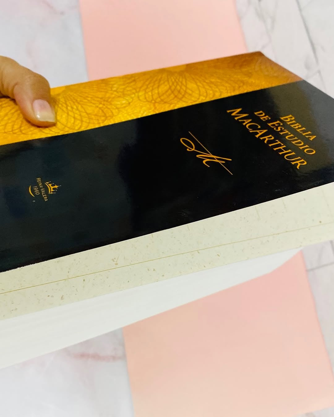 Biblia de estudio MacArthur tapa rústica letra mediana versión RV1960