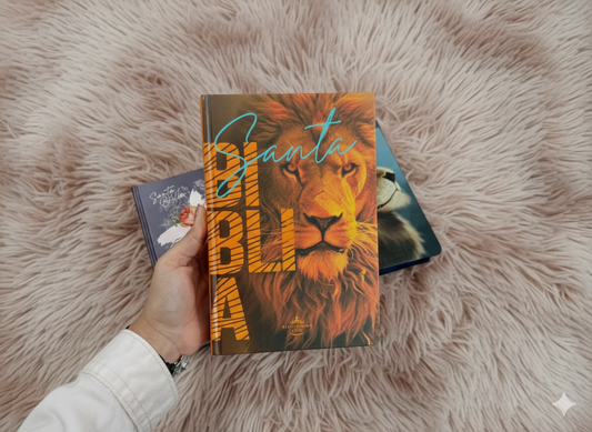 Biblia en tapa dura y letra grande 12 puntos versión RV1960 palabras de Jesús en rojo