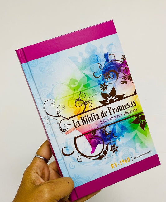 Biblia de promesas para jóvenes en tapa dura versión RV1960 letra mediana