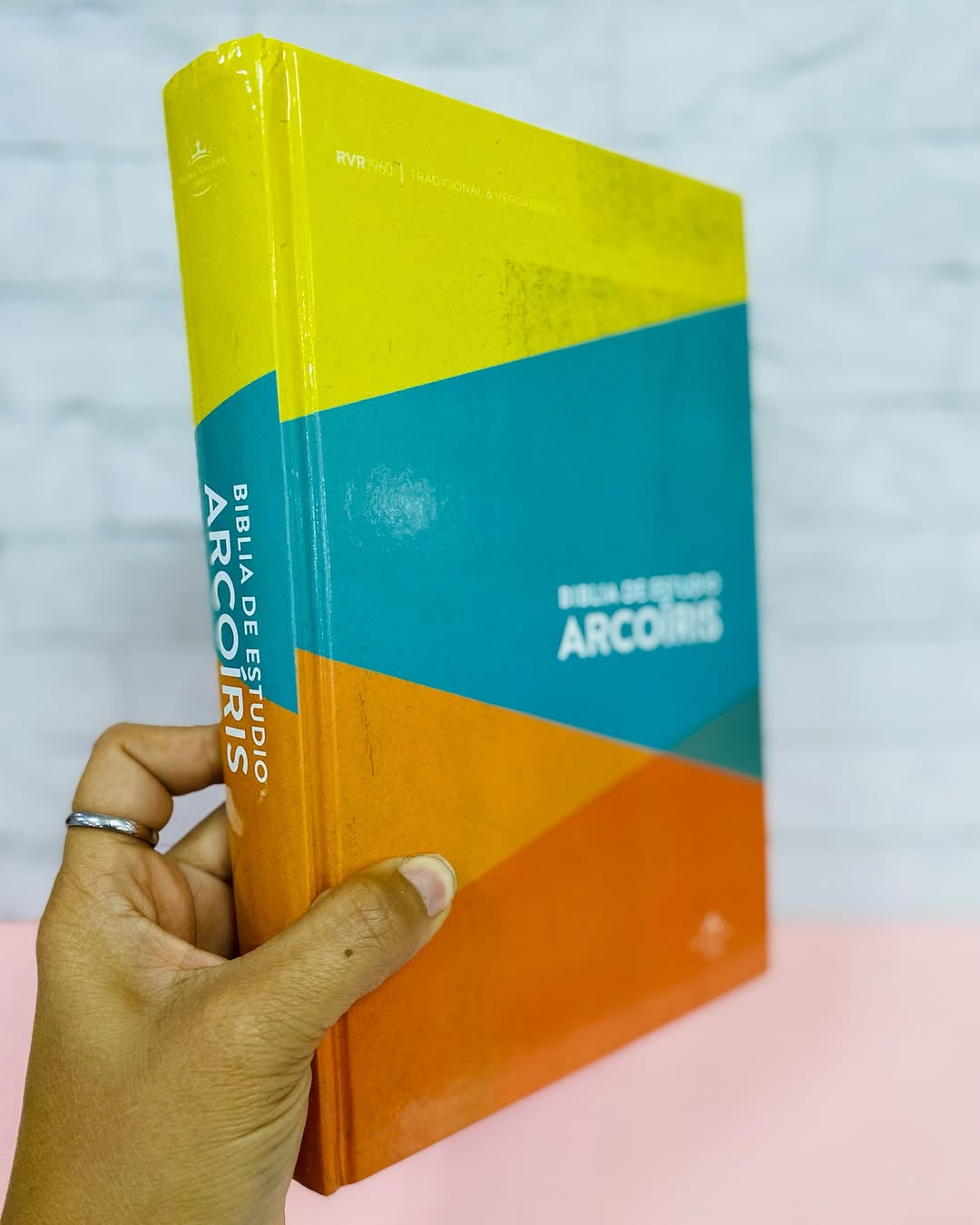 Biblia de estudio arcoiris en tapa dura versión RV1960