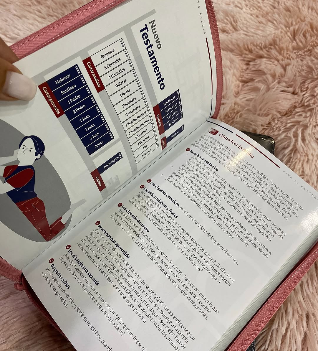 Biblia letra grande versión TLA con cierre canto plateado y estudios bíblicos