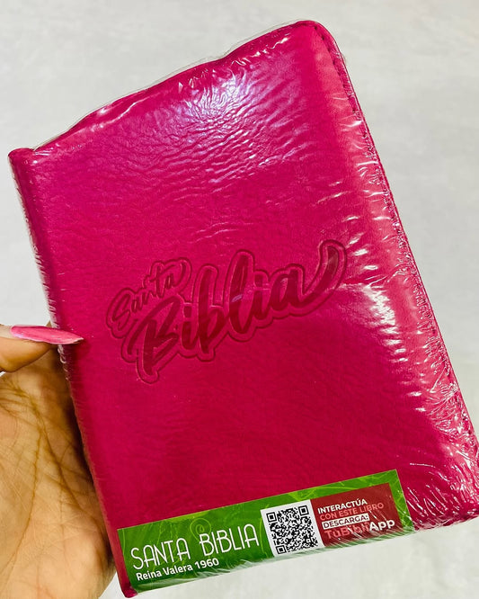 Biblia tamaño bolsillo con cierre letra mediana versión RV60