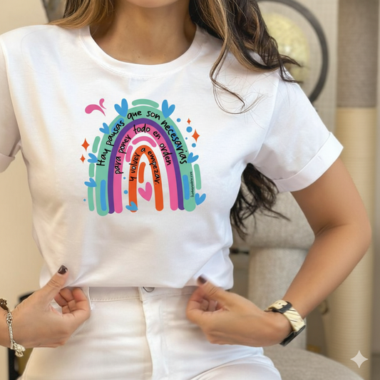 Franela 100% algodón con msjs bíblicos en impresión DTF full color.