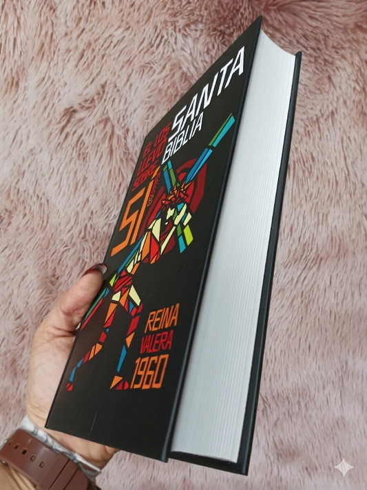 Biblia tapa dura letra grande versión RV1960 con concordancia papel blanco
