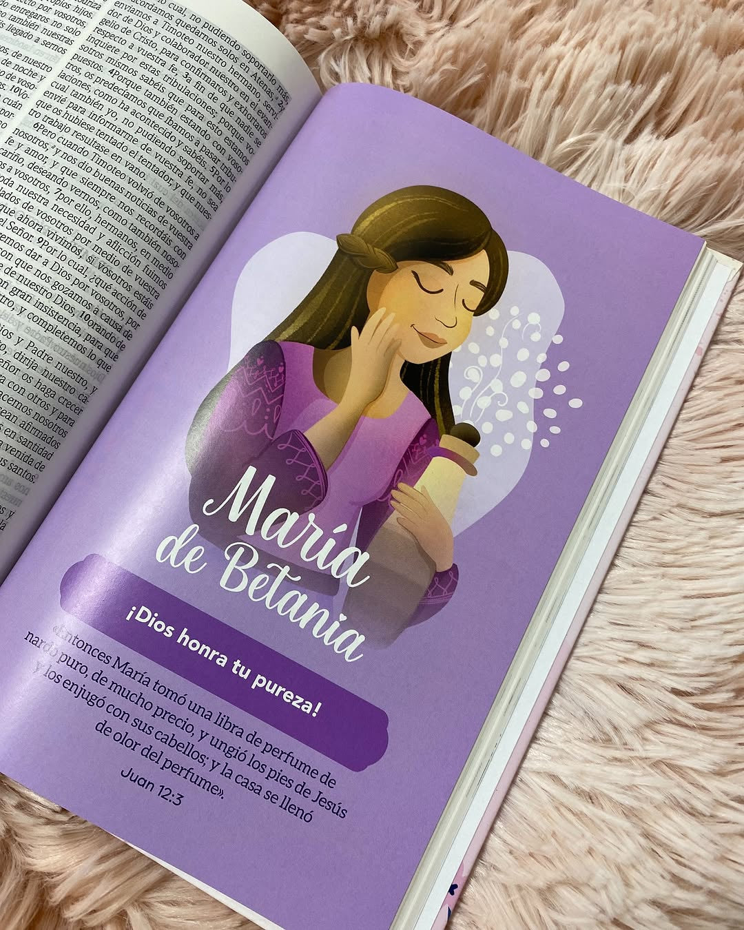 Biblia de promesas para niñas versión RV1960 ilustrada en tapa dura y promesas marcadas