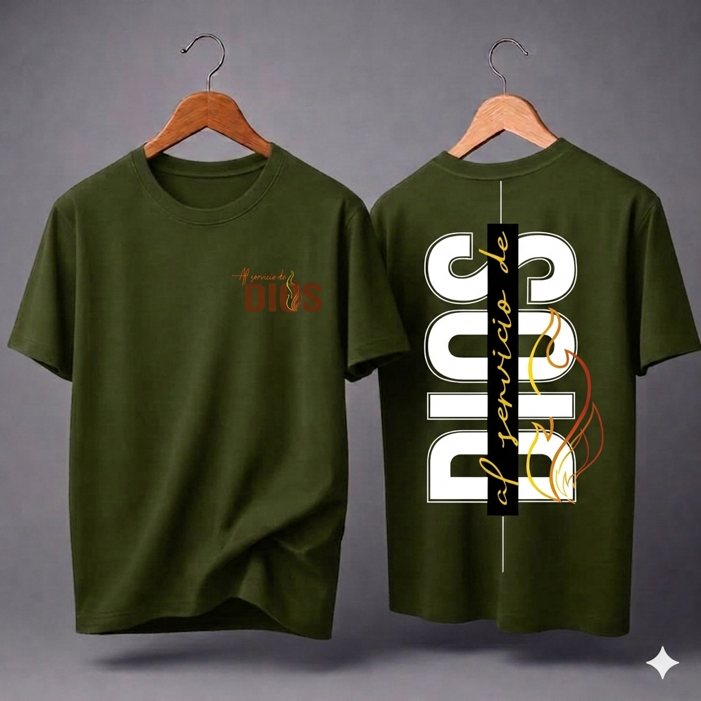 Franela de algodón premium 20/1 colección cristiana unisex doble DTF