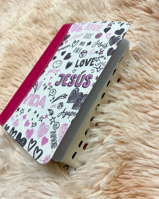 Biblia tamaño bolsillo letra mediana 8 puntos con índice versión RV60 con concordancia