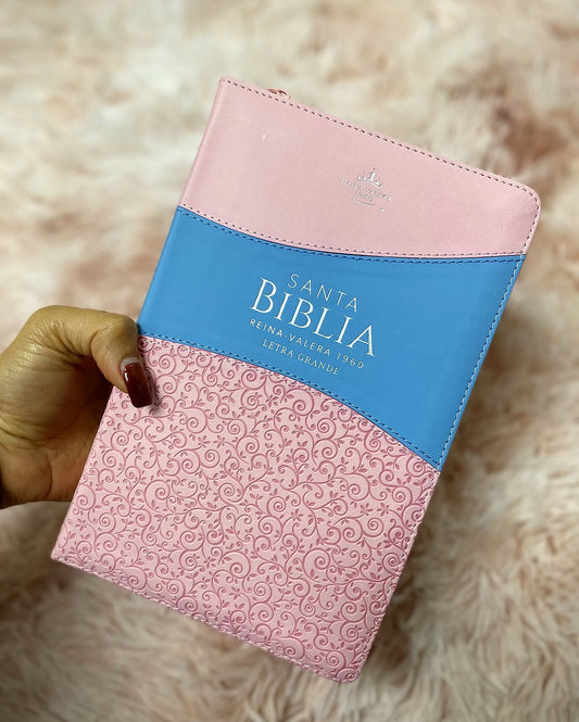 Biblia letra grande 12 puntos con cierre e índice versión RV60 con concordancia