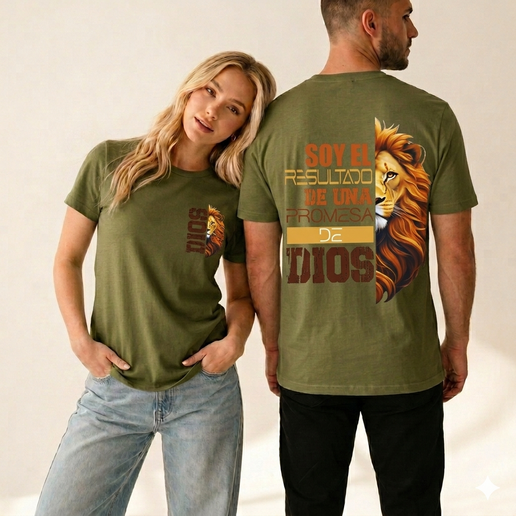 Franela de algodón premium 20/1 colección cristiana unisex doble DTF