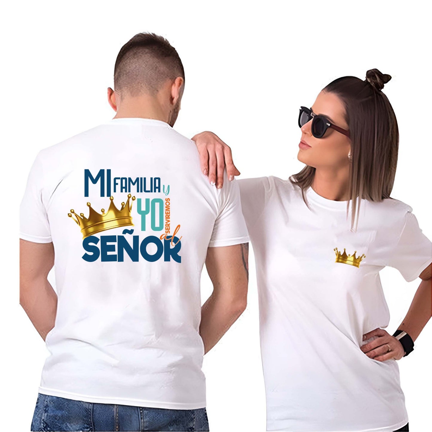 Franela de algodón liviano 24/1 colección cristiana unisex doble DTF