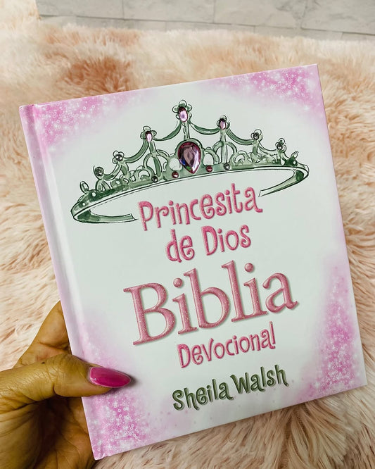 Biblia con devocional ilistrada para niñas princesita de Dios