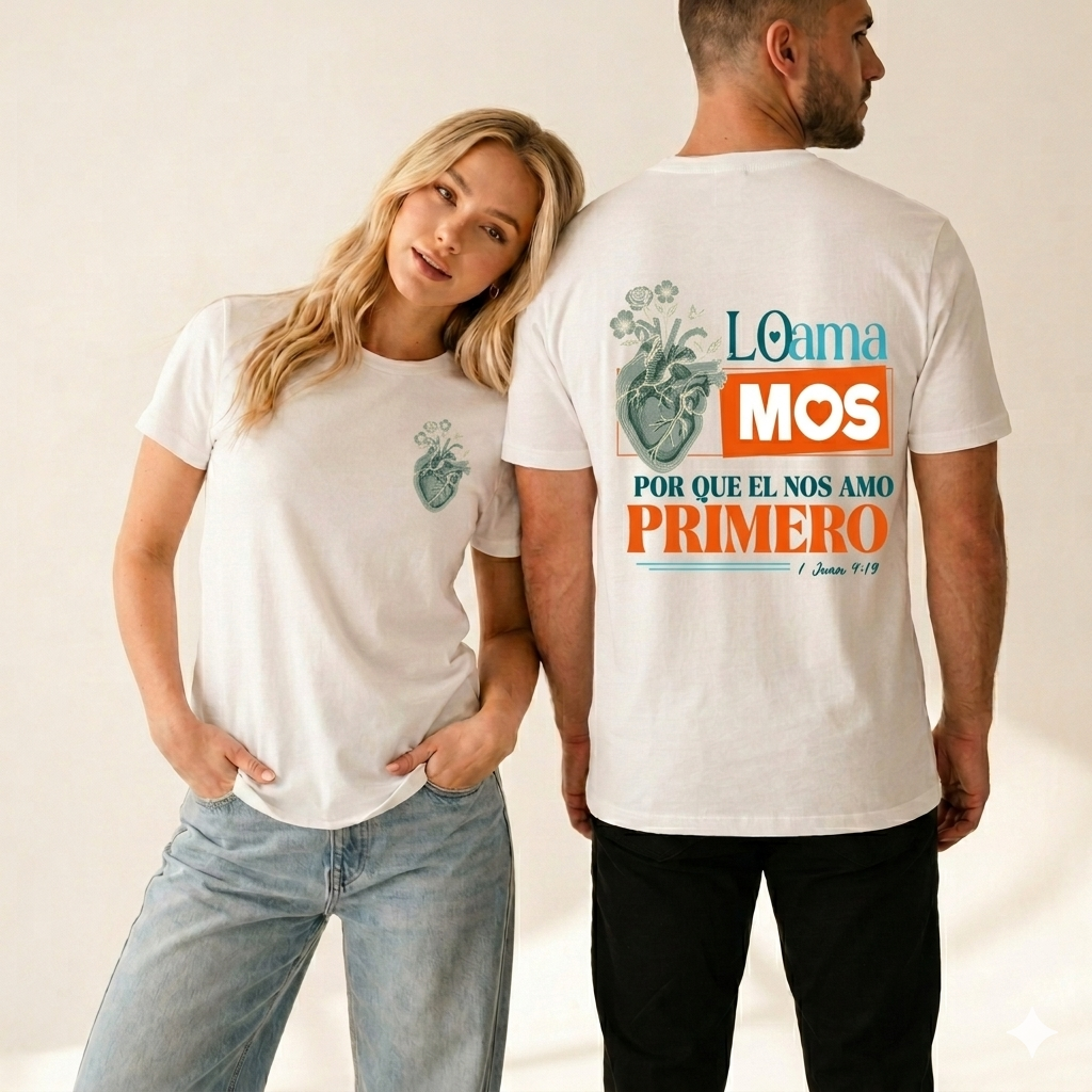 Franela de algodón premium 20/1 colección cristiana unisex doble DTF