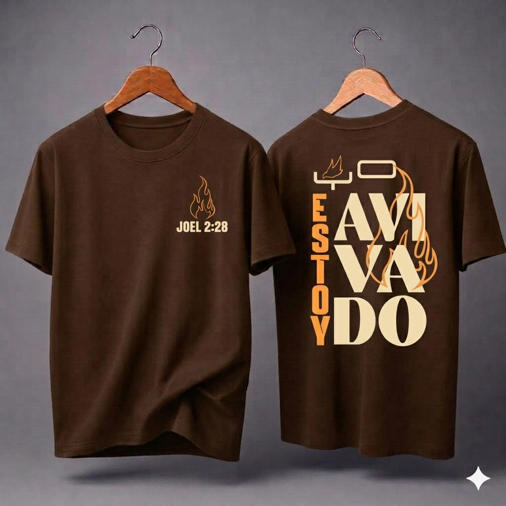 Franela de algodón premium 20/1 colección cristiana unisex doble DTF