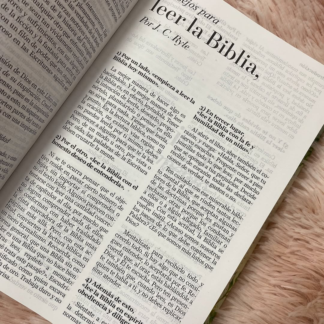 Biblia tamaño manual letra 12 puntos versión RV1960 con concordancia